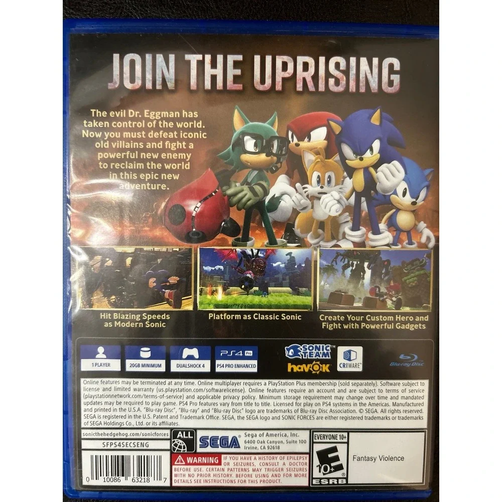 PS4‎ Sonic Forces Game